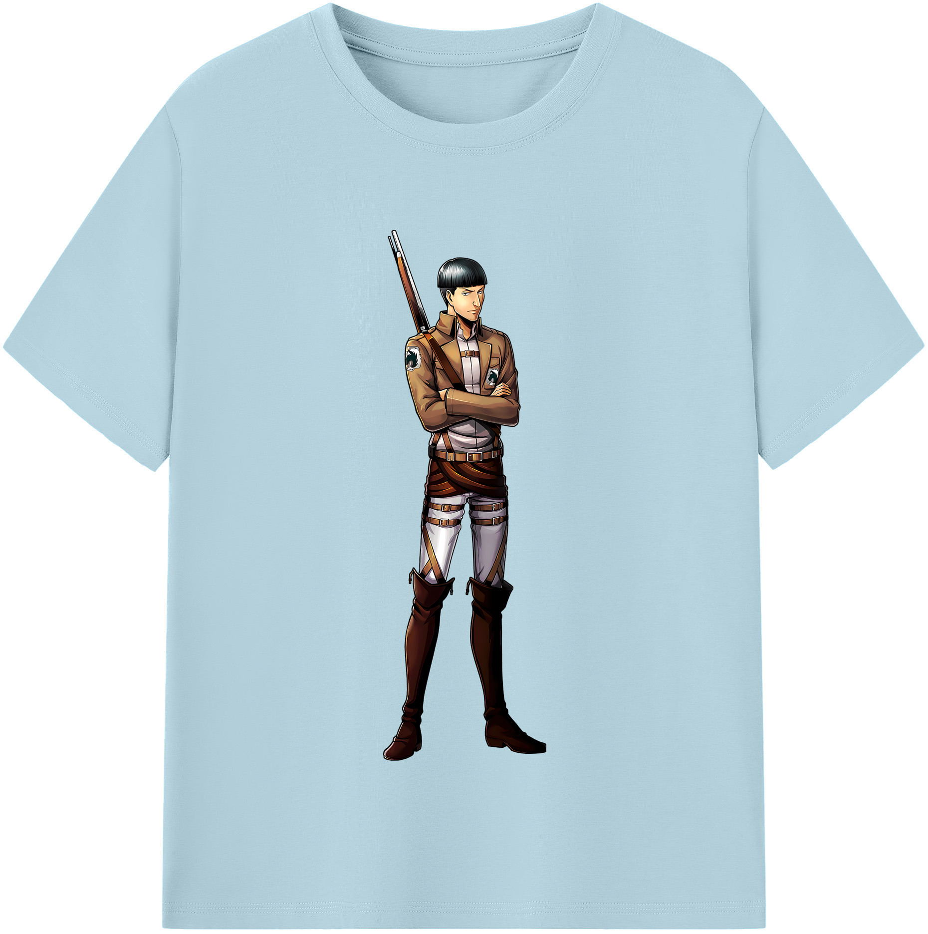 （画像用） 進撃の巨人 Attack on Titan 綿100％半袖Tシャツ（フロントプリント）